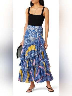 Kristina Wrap Skirt MISA Los Angeles Size L